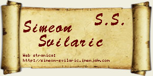 Simeon Svilarić vizit kartica